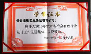 甘肃宝徽实业集团先进集体